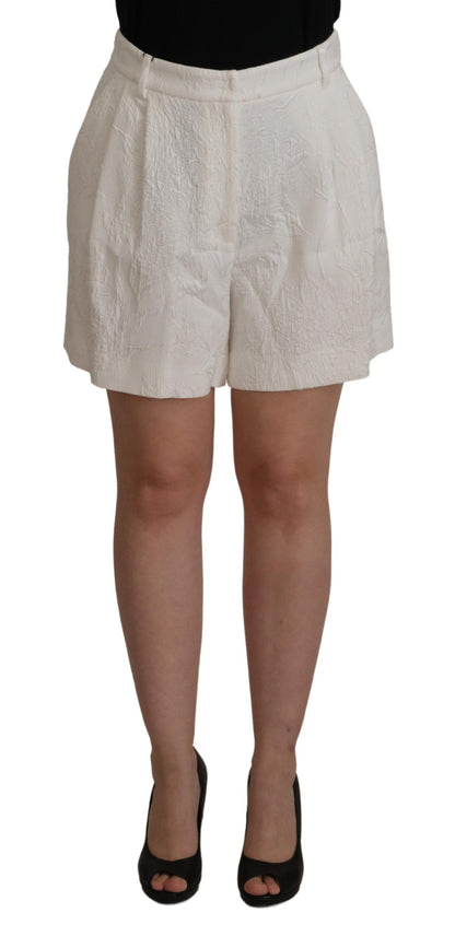 Dolce & Gabbana Elegant High Waist White Culotte Shorts