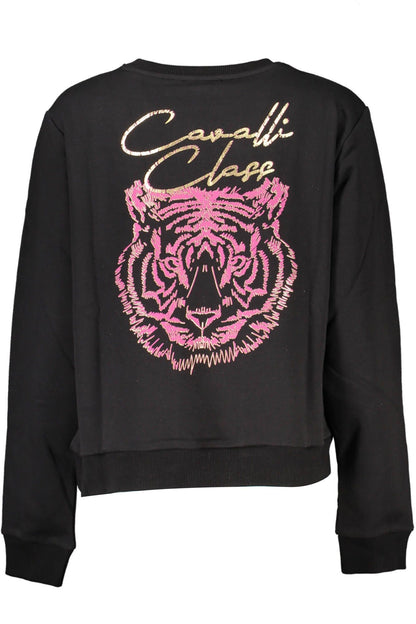 Cavalli Class Black Cotton Women Sweater