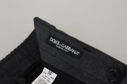 Dolce &amp; Gabbana eleganta rutiga Slim Fit Cargo-byxor