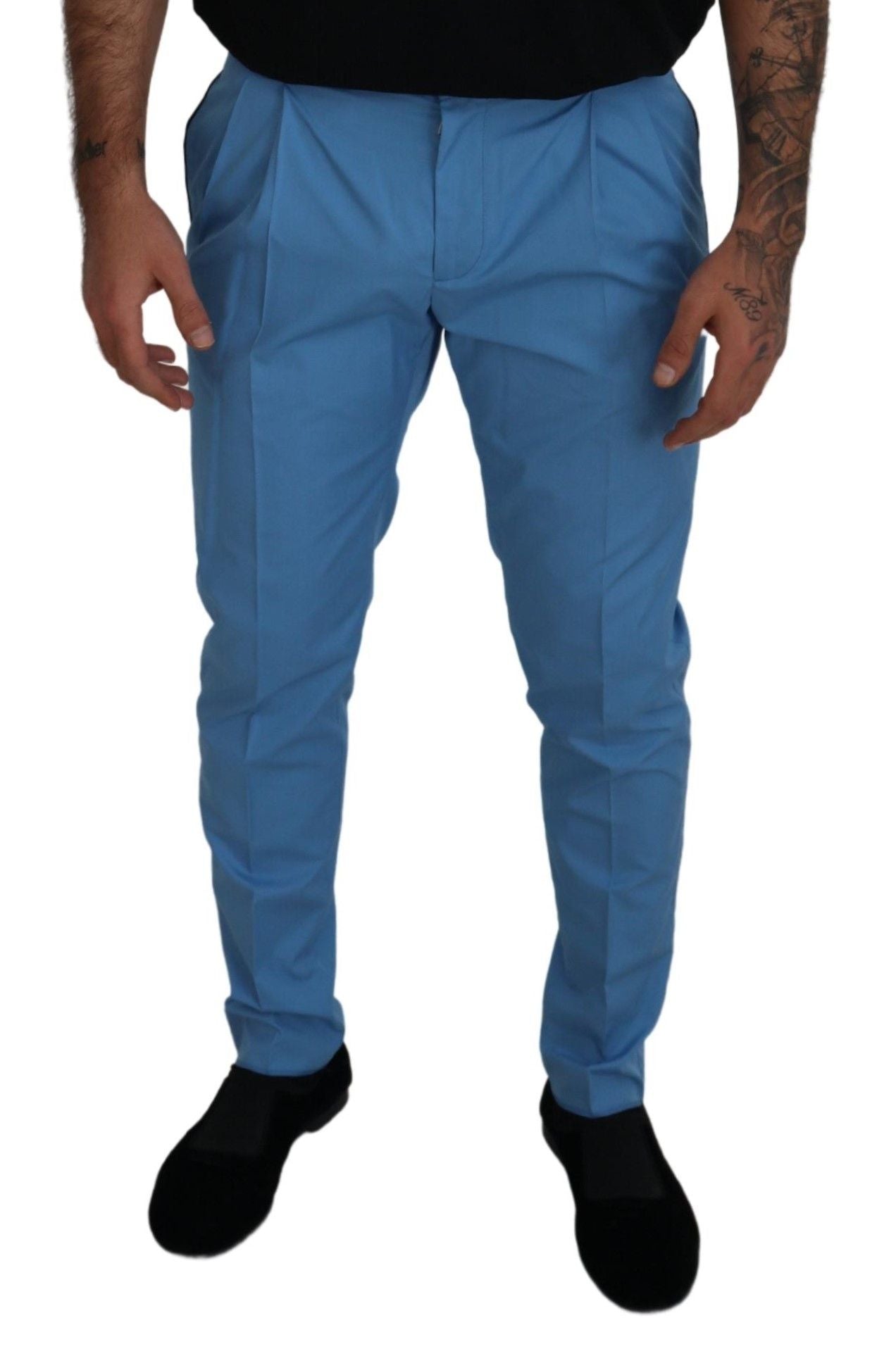 Dolce &amp; Gabbana Elegant Slim Fit Chinos - Unna dig italiensk lyx