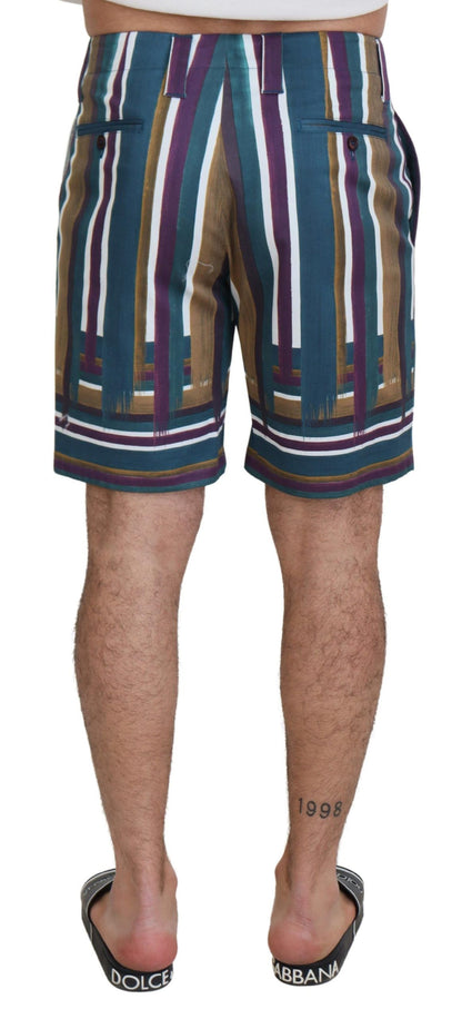 Dolce &amp; Gabbana Chic Multicolor Chino Shorts - Normal passform