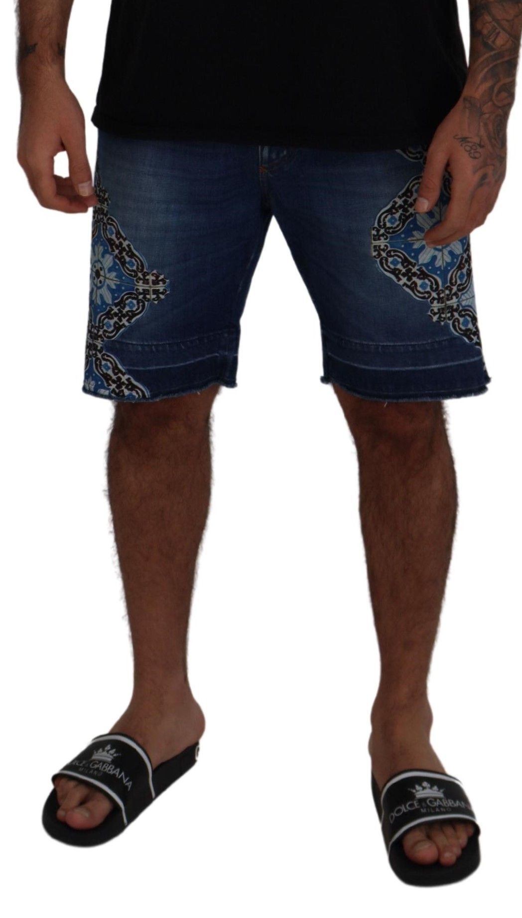 Dolce &amp; Gabbana Elegant Slim Fit jeansshorts