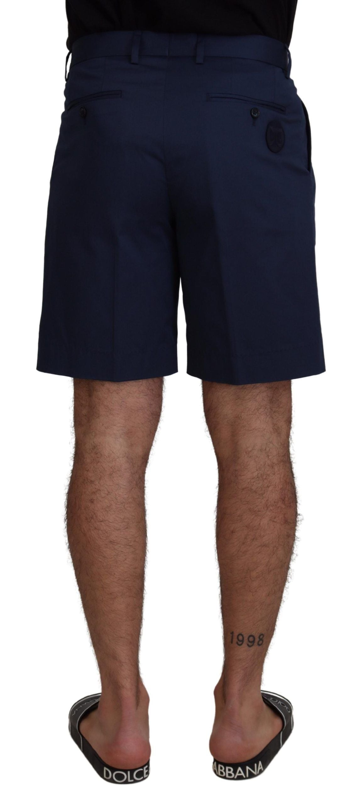 Dolce &amp; Gabbana Elegant Blue Chino Shorts – Normal passform