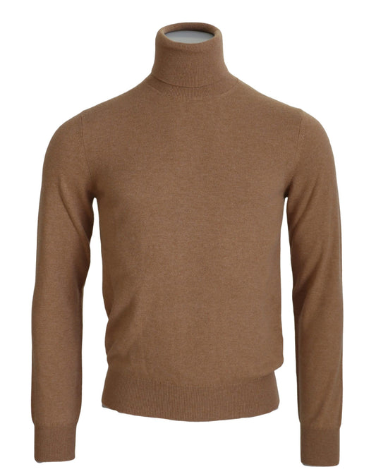 Dolce &amp; Gabbana Beige Cashmere Tröja med turtleneck