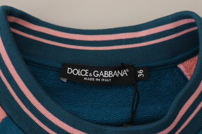 Dolce &amp; Gabbana Tropical Queen Cotton tröja med paljetter