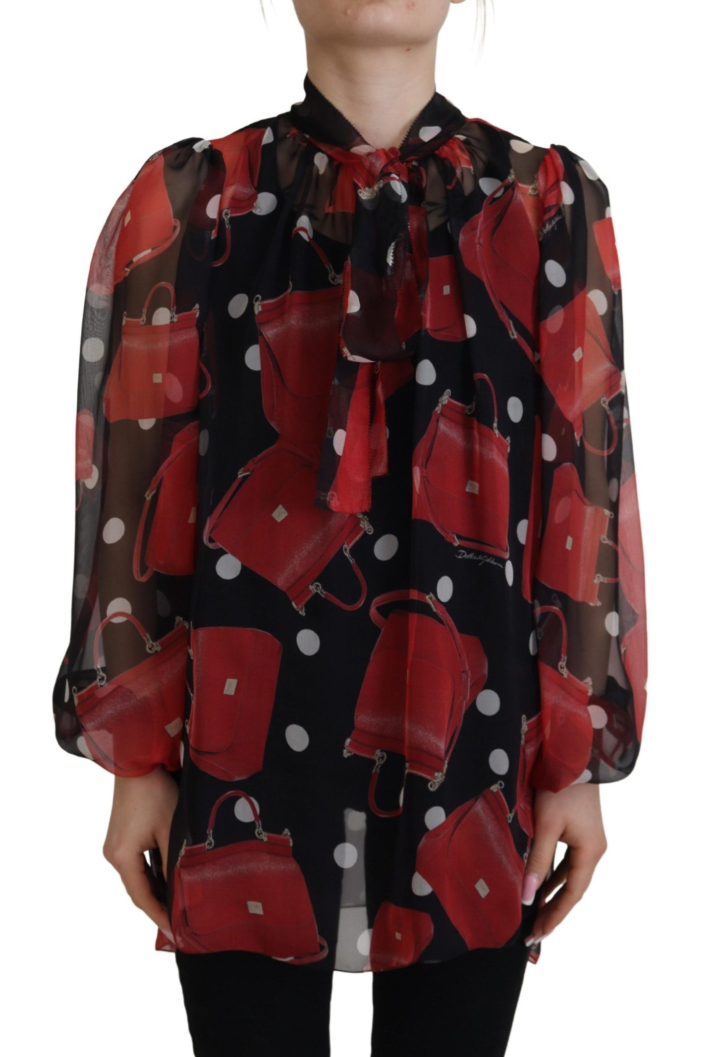 Dolce &amp; Gabbana Silk Blus med Sicilian Print - Lyxig &amp; Chic