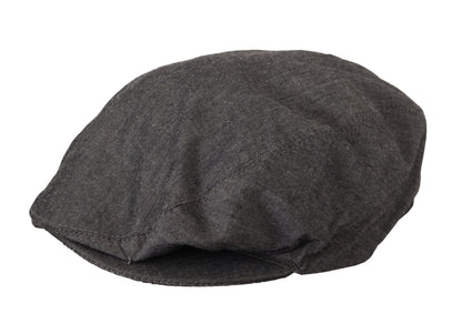 Dolce &amp; Gabbana Elegante gorra Newsboy gris