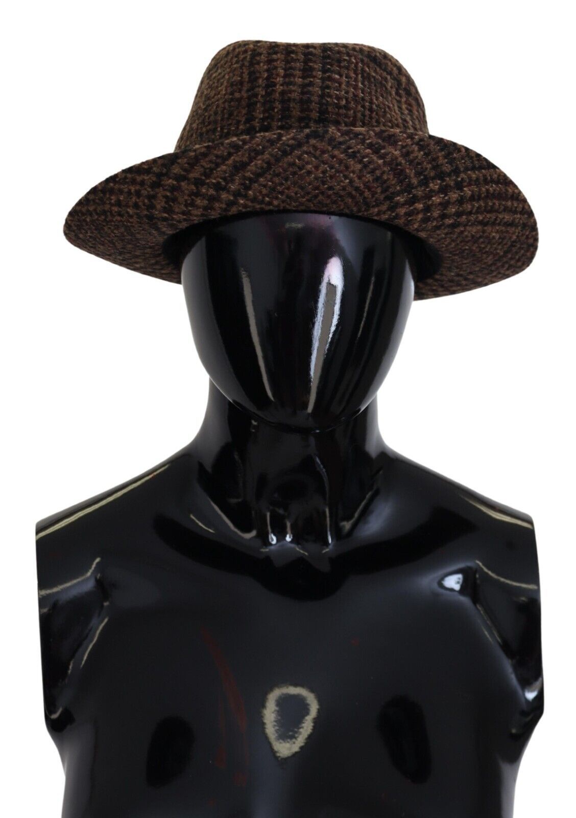 Elegante sombrero fedora marrón de Dolce &amp; Gabbana: accesorio elegante para el invierno