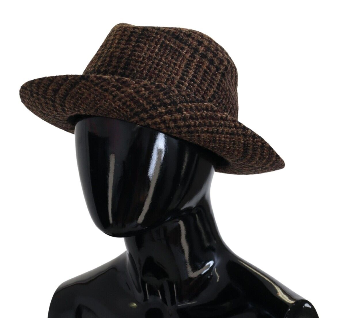 Elegante sombrero fedora marrón de Dolce &amp; Gabbana: accesorio elegante para el invierno