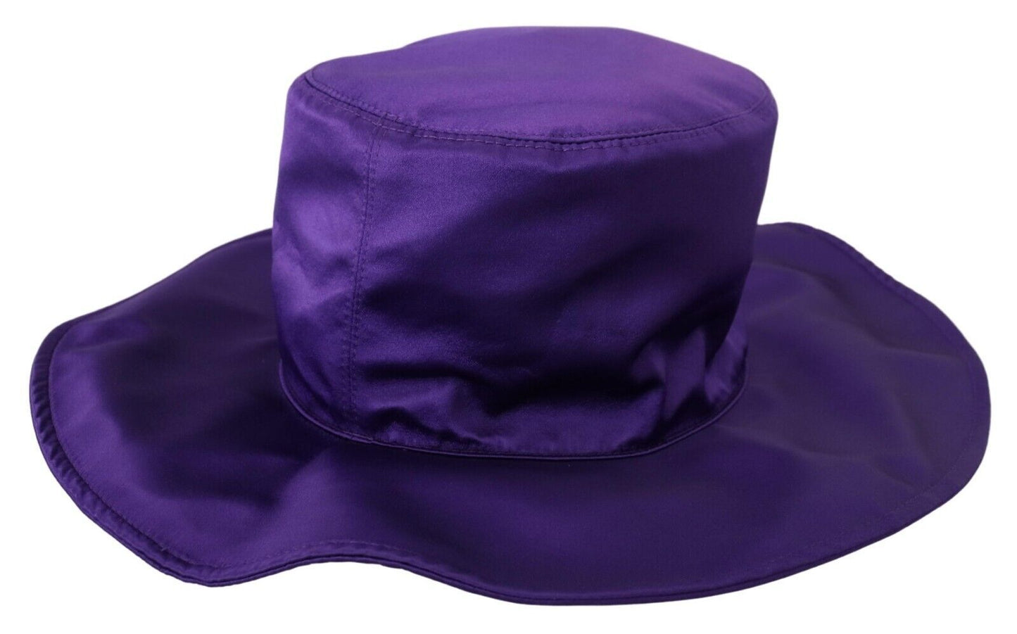 Sombrero de copa elegante de seda color morado de Dolce &amp; Gabbana