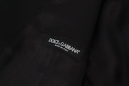 Dolce &amp; Gabbana Elegant svart enkelknäppt klänningsväst