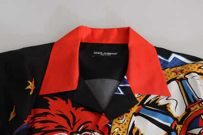 Dolce &amp; Gabbana Multicolor Silk Casual Elegance Shirt