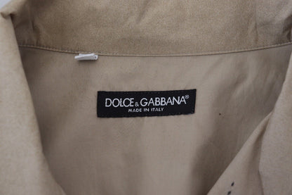 Dolce &amp; Gabbana Beige bomullsskjorta med knappar