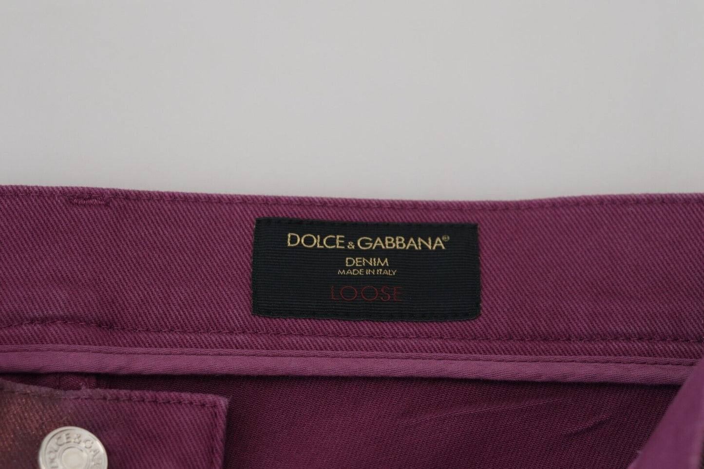 Dolce &amp; Gabbana eleganta byxor i magenta bomull