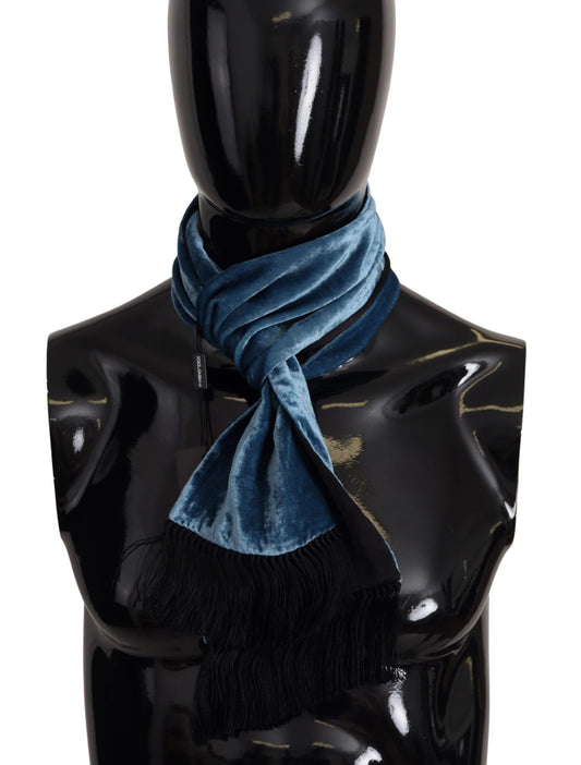 Dolce &amp; Gabbana elegant sidenscarf för män i Regal Blue