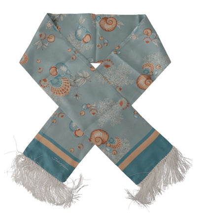 Dolce &amp; Gabbana elegant sidenscarf med skalmotiv