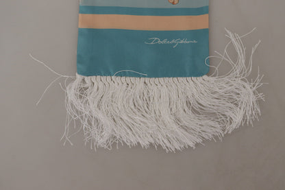 Dolce &amp; Gabbana elegant sidenscarf med skalmotiv