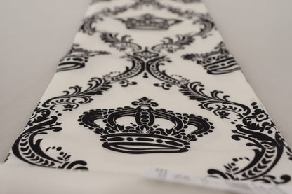 Dolce &amp; Gabbana Royal Crown tryckt sidenscarf för män