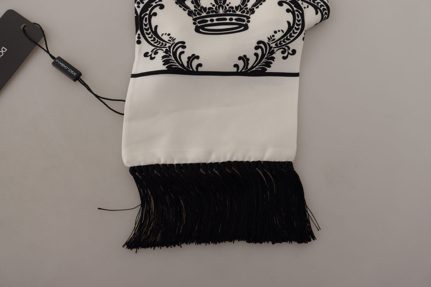 Dolce &amp; Gabbana Royal Crown tryckt sidenscarf för män