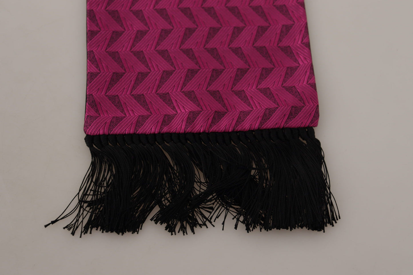 Dolce &amp; Gabbana Elegant magenta sidenscarf för män