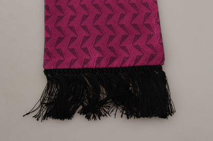 Dolce &amp; Gabbana Elegant magenta sidenscarf för män