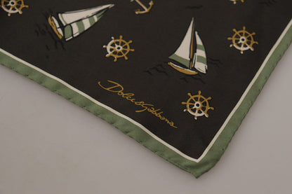 Dolce &amp; Gabbana Elegant flerfärgad sidenscarf för män för män