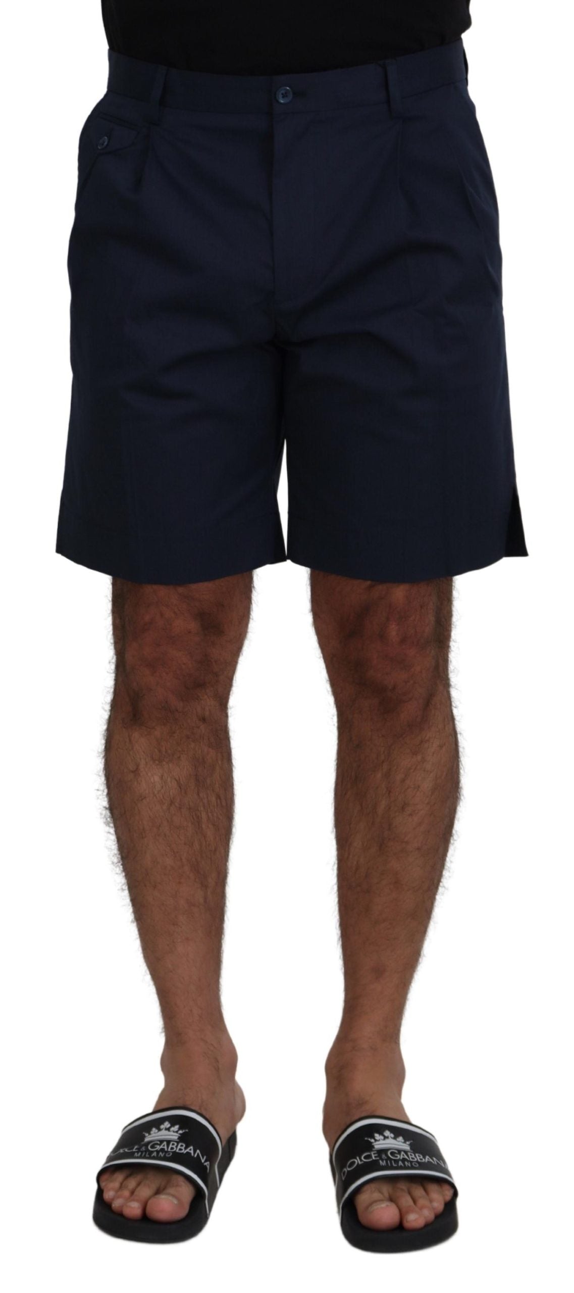 Dolce &amp; Gabbana Elegant Blue Chino Shorts