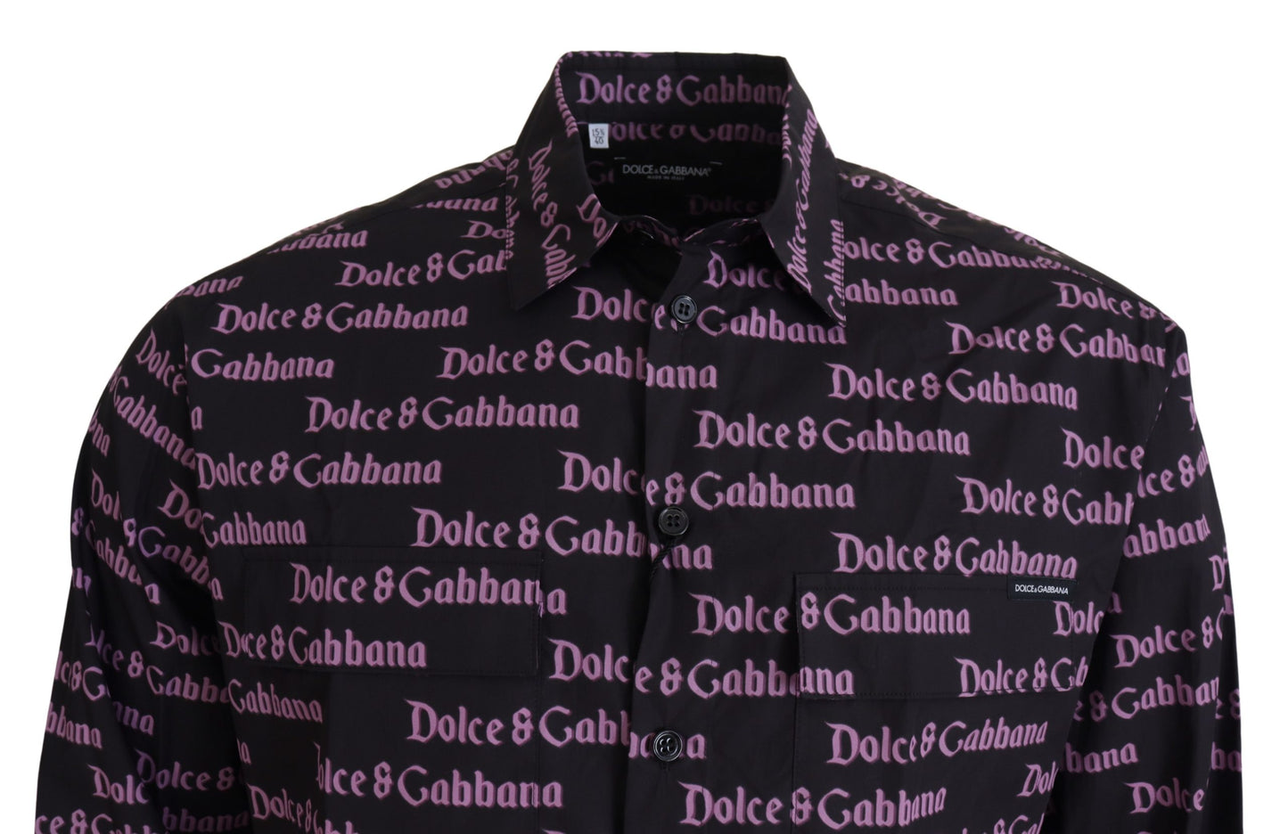 Dolce &amp; Gabbana Elegant Slim Fit Black Dress Shirt