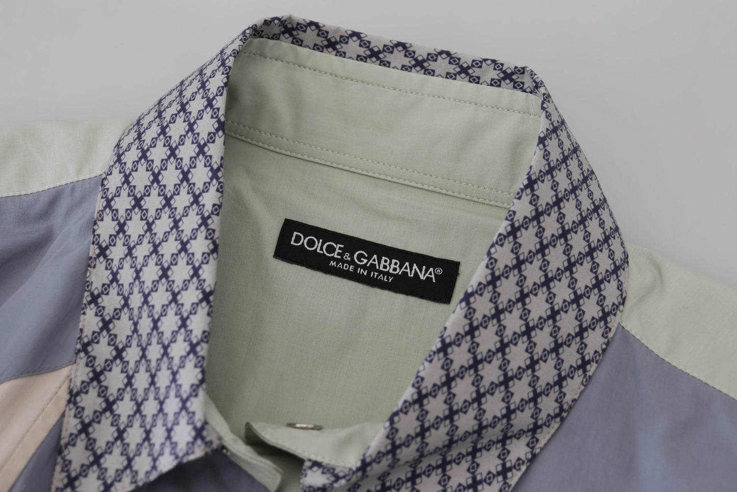 Dolce &amp; Gabbana Multicolor Slim Fit Casual Shirt