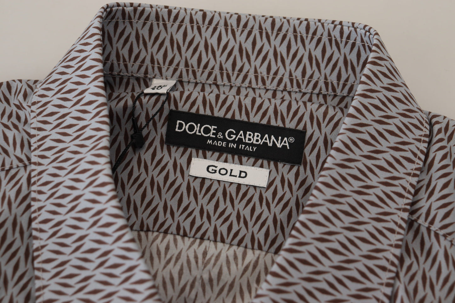 Dolce &amp; Gabbana Elegant Slim Fit formell bomullsskjorta