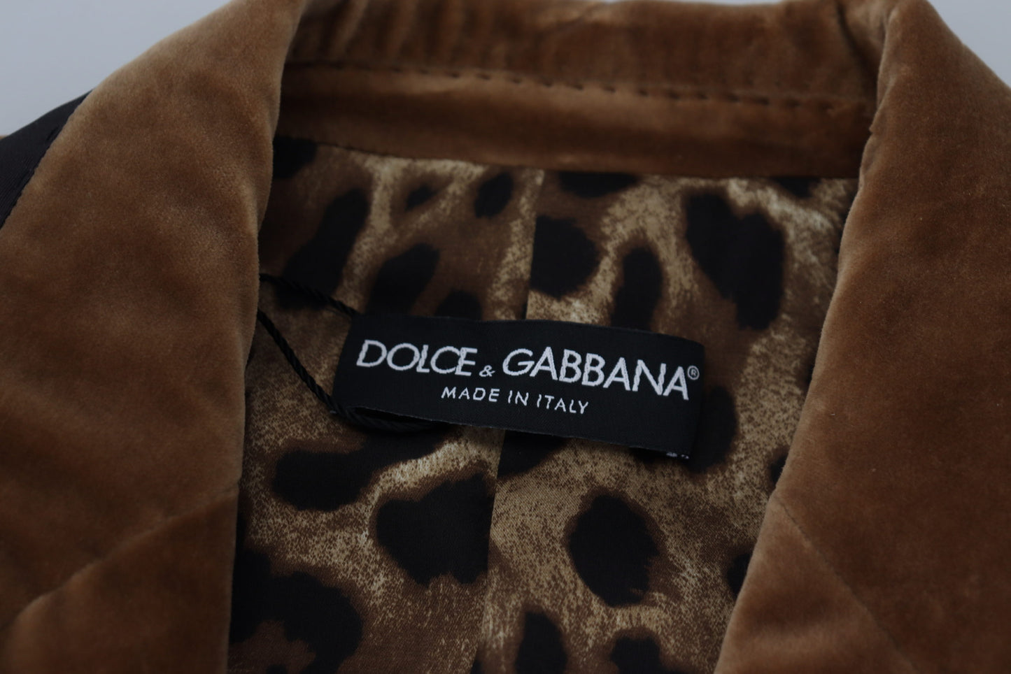 Dolce &amp; Gabbana elegant dubbelknäppt brun kavajjacka