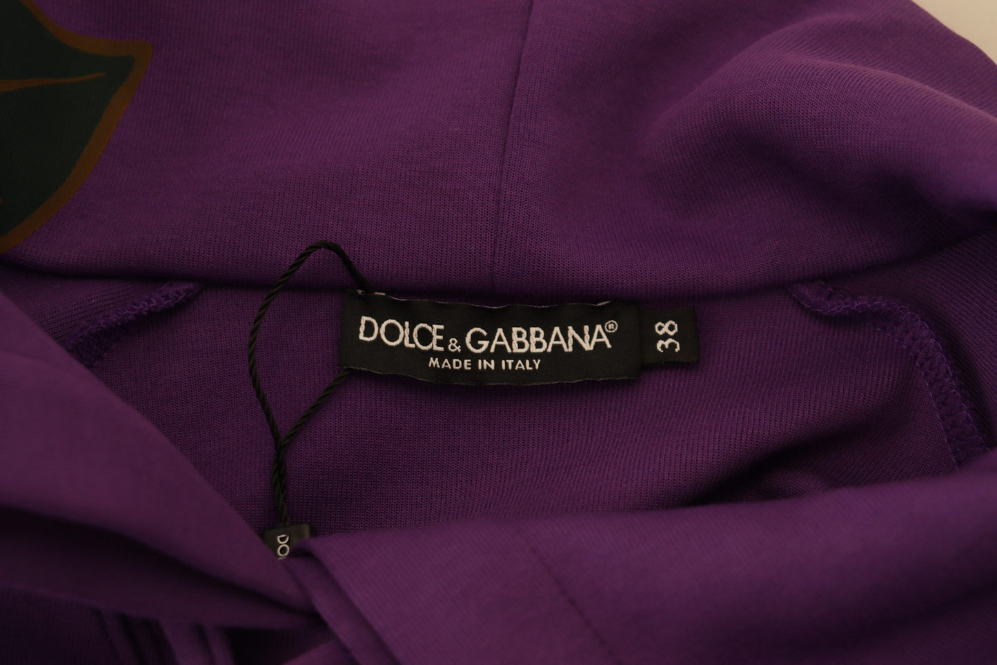 Suéter elegante con estampado floral morado de Dolce &amp; Gabbana