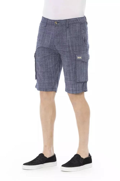 Pantalón corto cargo de algodón azul Baldinini Trend para hombre