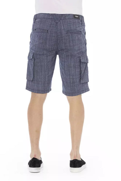 Pantalón corto cargo de algodón azul Baldinini Trend para hombre