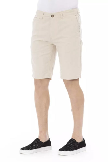 Baldinini Trend Beige Bomull Herr Bermuda Short