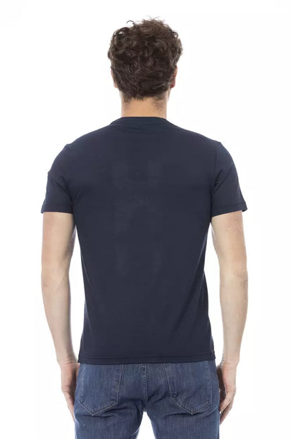 Camiseta de algodón azul Baldinini Trend para hombre