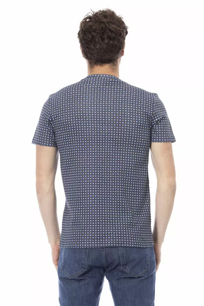 Camiseta de algodón gris Baldinini Trend para hombre