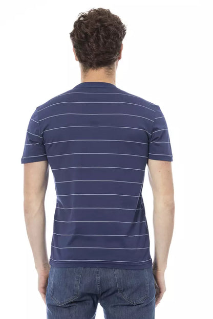 Camiseta de algodón azul Baldinini Trend para hombre