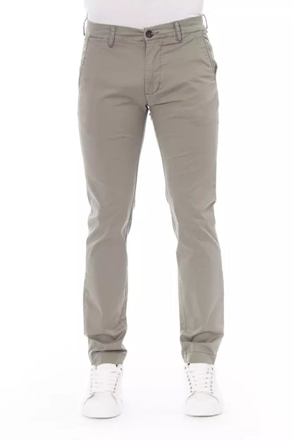 Pantalón chino de algodón beige para hombre Baldinini Trend