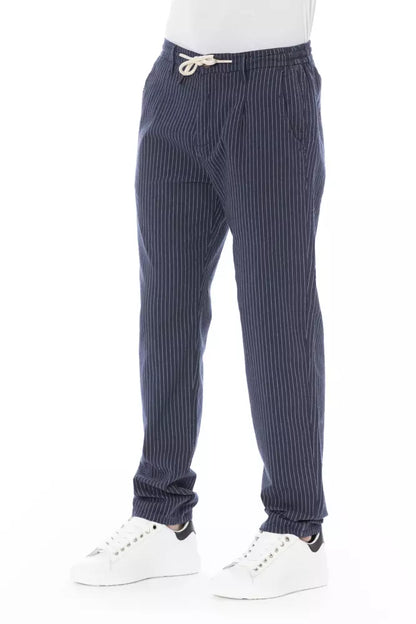 Pantalón chino de algodón azul Baldinini Trend para hombre