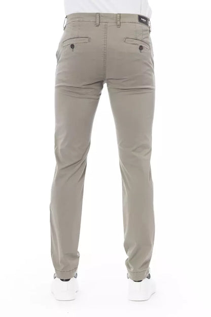 Pantalón chino de algodón beige para hombre Baldinini Trend