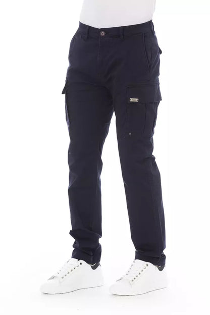 Pantalón cargo de algodón azul Baldinini Trend para hombre