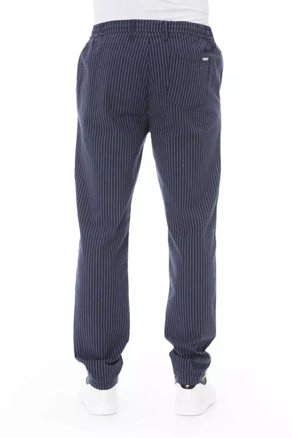 Pantalón chino de algodón azul Baldinini Trend para hombre