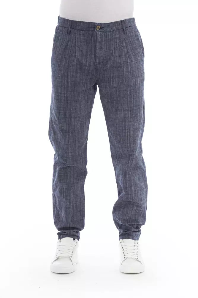 Pantalones chinos de algodón azul Baldinini Trend para hombre