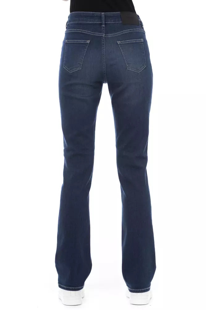 Baldinini Trend Jeans de algodón azul para mujer