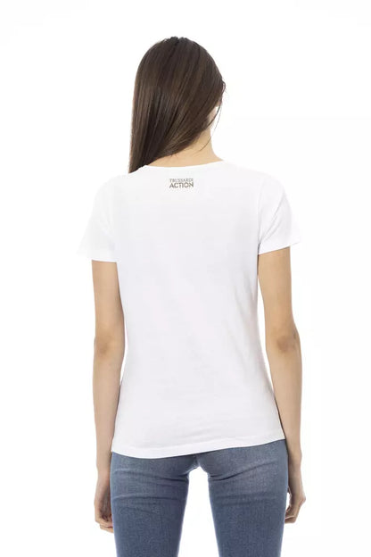 Trussardi Action White Cotton Damtopp