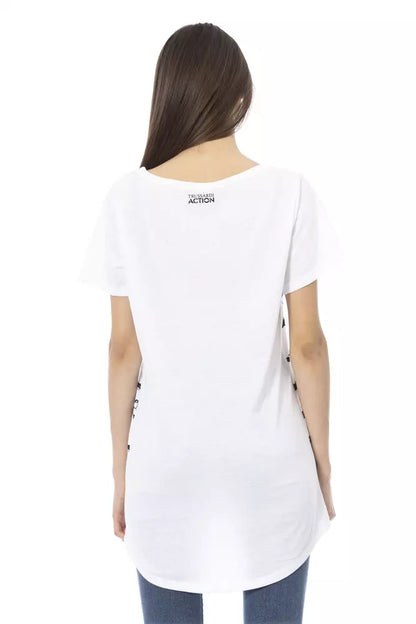 Trussardi Action White Cotton Women Top