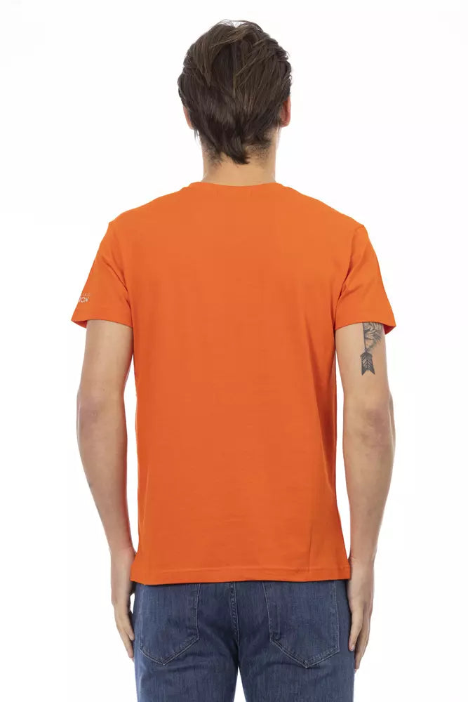 Camiseta de algodón naranja Action de Trussardi para hombre