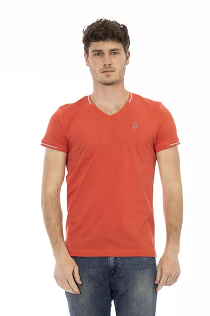 Trussardi Action Orange bomull män T-shirt