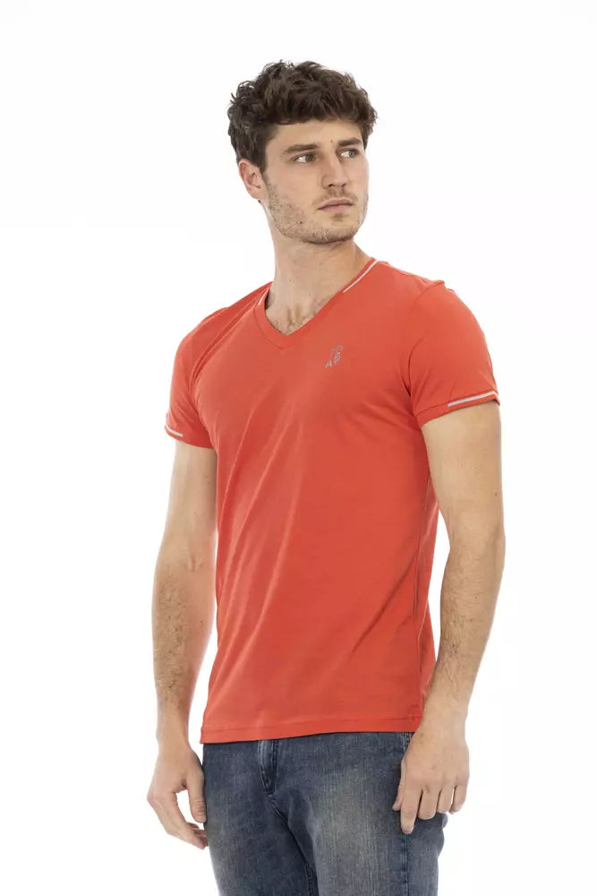 Trussardi Action Orange bomull män T-shirt